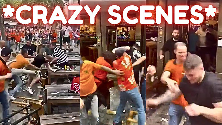 England Fans Vs Netherlands Fans Fight After Euro 2024 Semi Finals *CRAZY SCENES*