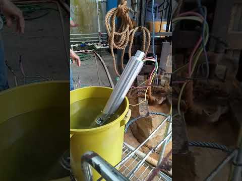 Testing new SUBMERSIBLE PUMP, GOULD'S PUMP