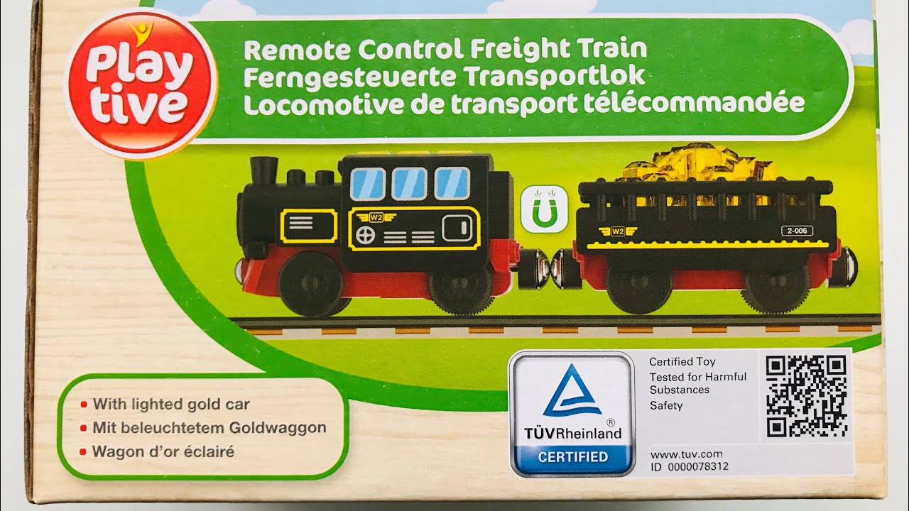 Playtive Remote Control Freight Train / Vlak se zlatem / Lidl / Ukázka 