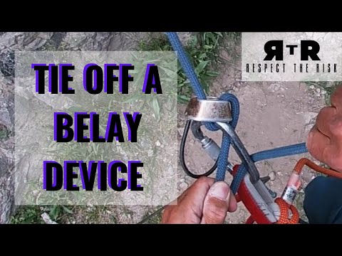 Hands Free Tie off a Tubular Belay Device or Plate/Rock Climbing Mentor Series