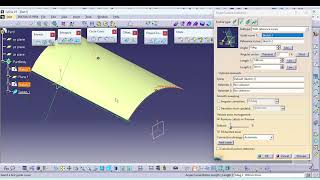 72 Line sweep With reference surface in CATIA | Tamil