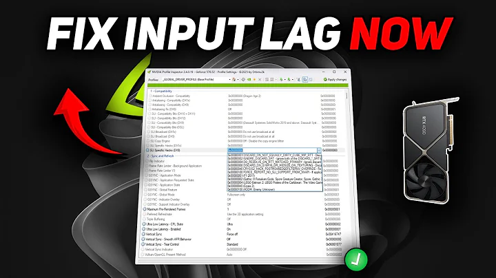 FIX Input Lag in Games with These Hidden NVIDIA Tweaks!