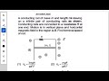 A conducting rod of mass m and length l is moving on an infinite pair of conducting rails as shown.