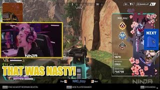 Ninja Reacts to NRG Dizzy CRAZY 1V3 CLUTCH on Apex Legends!