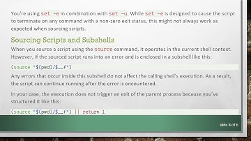Understanding errexit Behavior in Bash Sourcing: Why Scripts Don