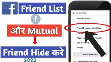 How to Hide Facebook Mutual Friends | facebook mutual friends hide | facebook friends list hide|2024