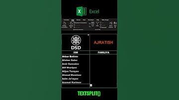 excel formula №16 TEXTSPLIT #excel #uzbekistan #education