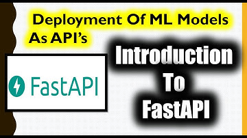Introduction To FastAPI- How To Create API