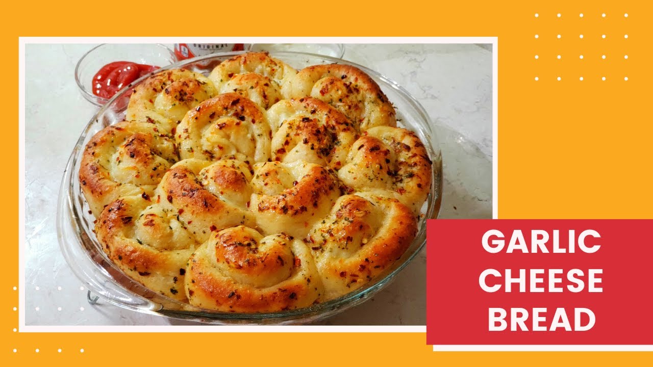 GARLIC CHEESE FLOWER BREAD GARLIC BREAD IN FLOWER SHAPE ] SOFT AND