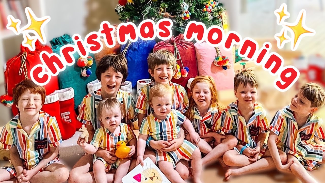 CHRISTMAS MORNING 2021 | Mum of 8 w/ Twins + Triplets - YouTube