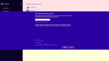 How to add a New User Account in Windows 8