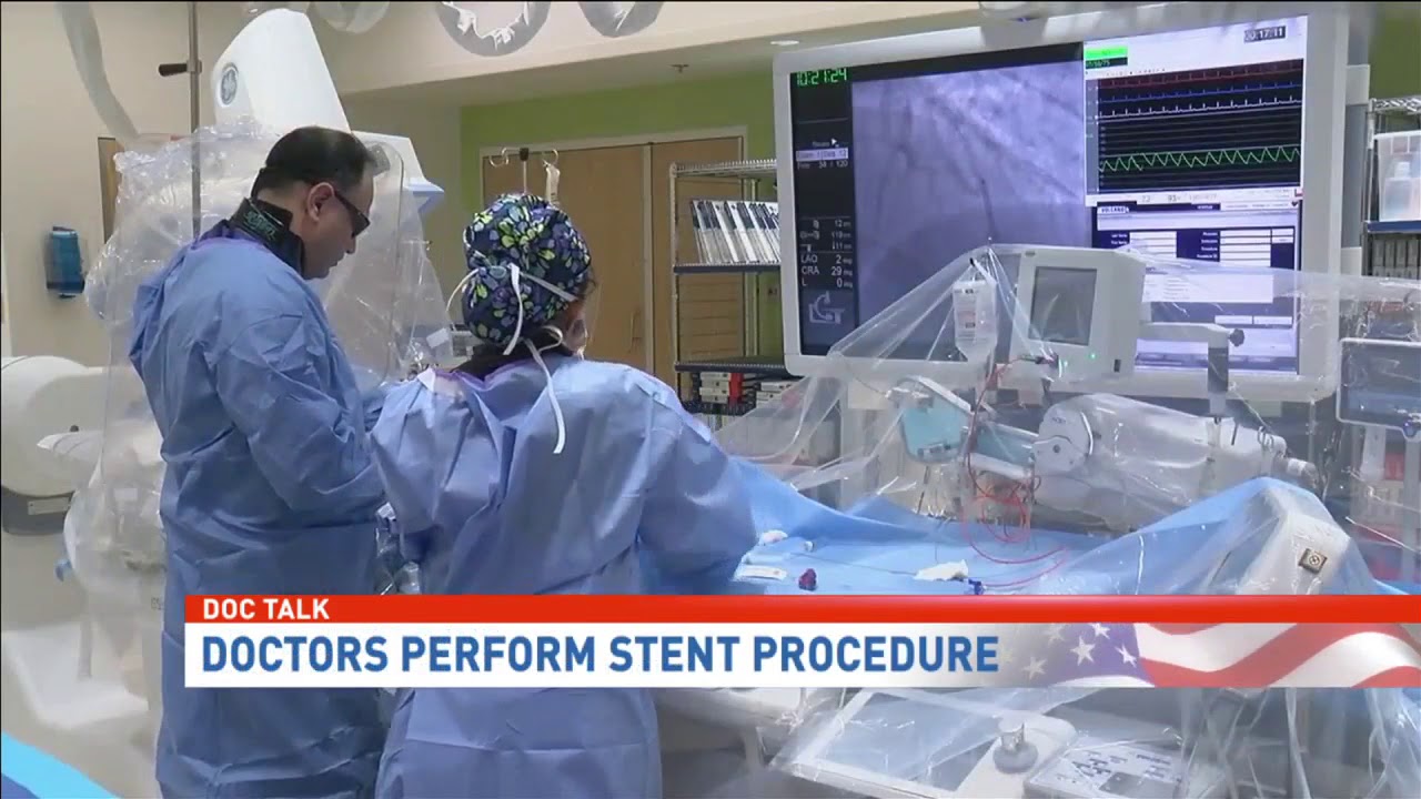 Doc Talk | Doctors perform stent procedure - YouTube