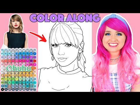 Color Taylor Swift Along With Me | Color Along With Kimmi