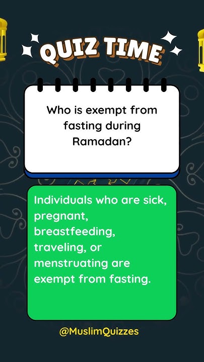 ramadan fast exemptions