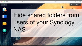Synology NAS tip | How to hide shared folders from users without permission by mydoodads 323 views 1 month ago 1 minute, 30 seconds