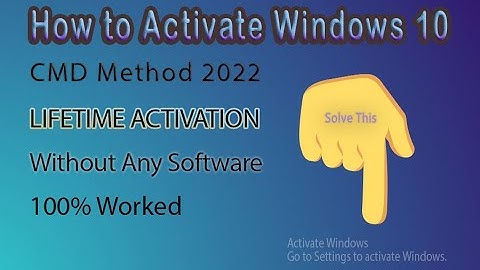 How to Activate Windows 10 | Using CMD | Free Activation 2022 | Mr. Tech Professor