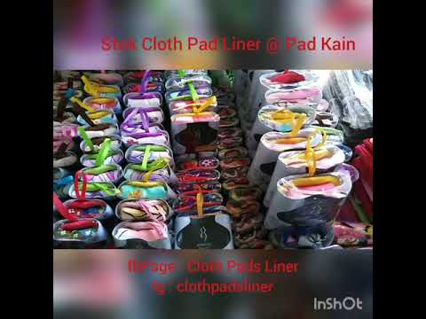  Corak warna warni  pad kain cloth pads Saiz saiz pad 