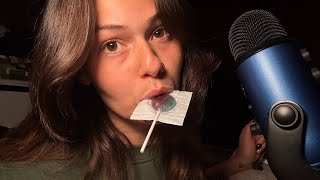 ASMR Mouth Sounds With A Sucker + Rambling!!