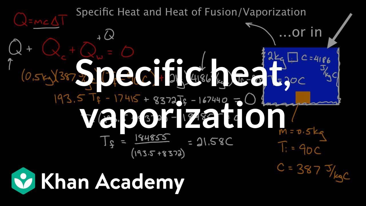 Heat Of Fusion And Vaporization Chart