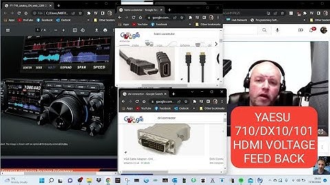 YAESU FT-710 DVI TO HDMI -Voltage Feed Back ??