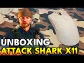 UNBOXING ATTACK SHARK X11 MOUSE GAMER - MEU NOVO REFORÇO PARA JOGOS FPS NO CANAL