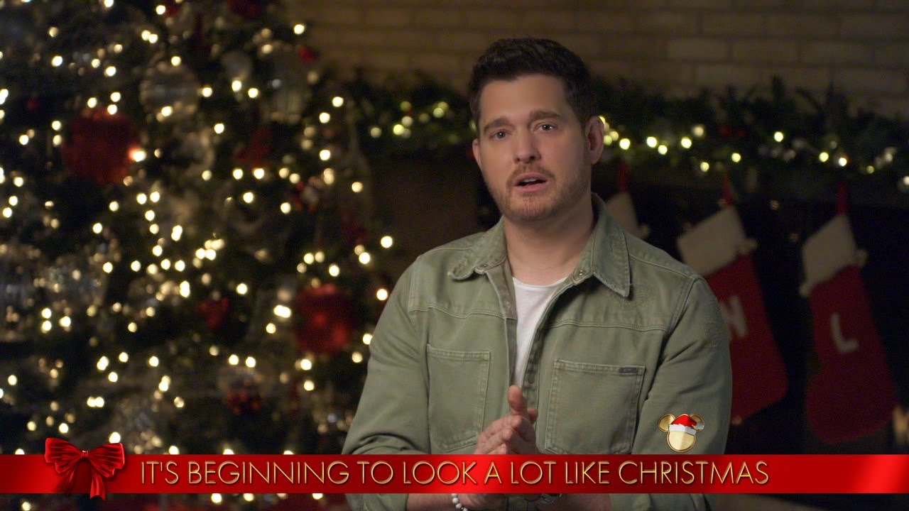 Download Michael Bublé Sings 'It's Beginning To Look A Lot Like Christmas' - The Disney Holiday Singalong