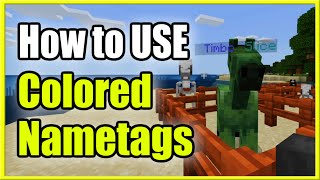 How to Use Colored Name Tags & Change Names in Minecraft (Fast Methods!)