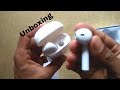 Unboxing of wireless earbuds