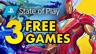 3 FREE GAMES ANNOUNCED DURING STATE OF PLAY!!!