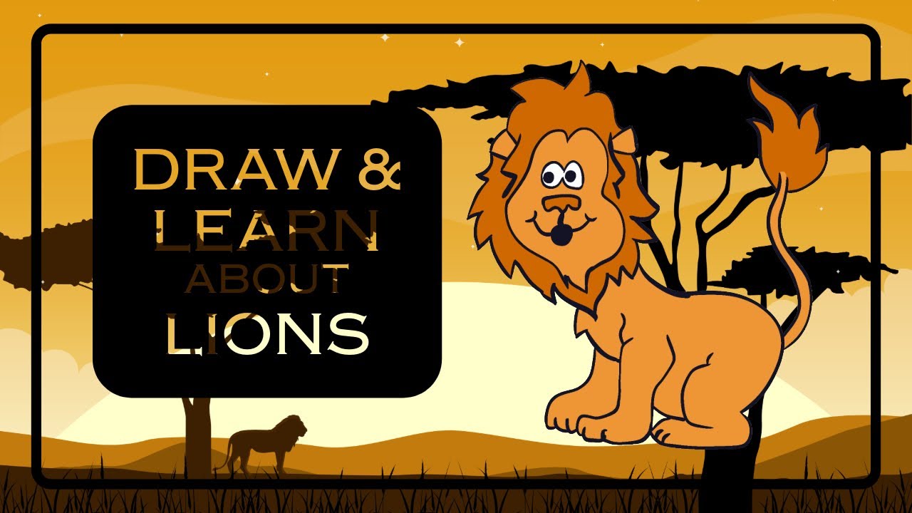 Draw & Learn Facts about Lions - Procreate Art | Miro’s Art