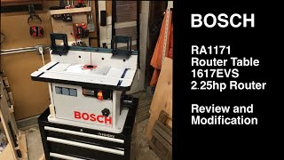 Bosch RA1171 Router Table: Review and Upgrades