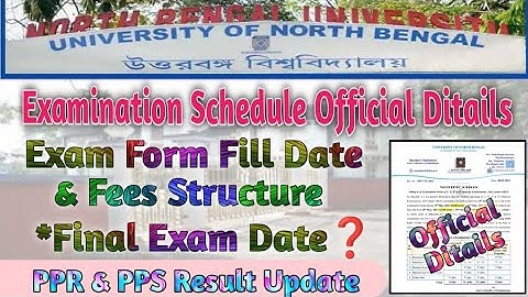 NBU Exam News Today | Exam Date/Exam Fees Structure & Exam Form Fill Date 2023