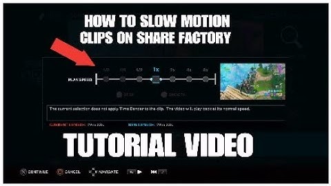 HOW TO DO SLOW MOTION/FAST MOTION ON (SHARE FACTORY)
