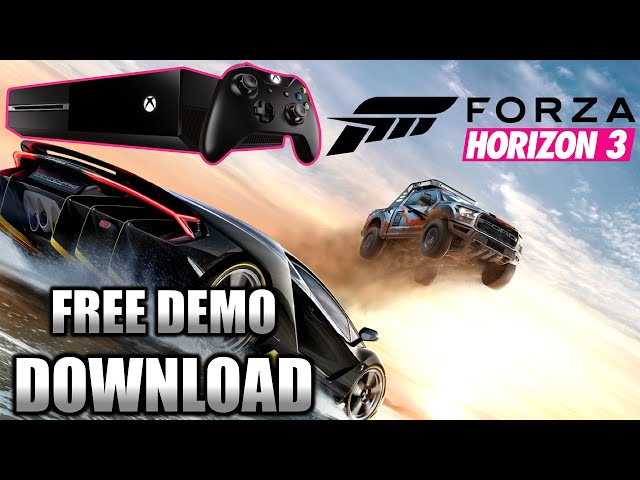 Download the Forza Horizon 3 demo from the Windows Store