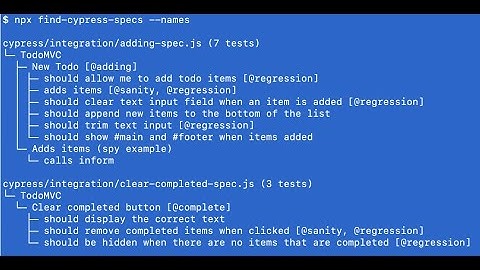 See All Tests In Your Project Using find-cypress-specs