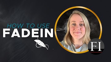 How To Use Fade In - Screenwriting Software Tutorial