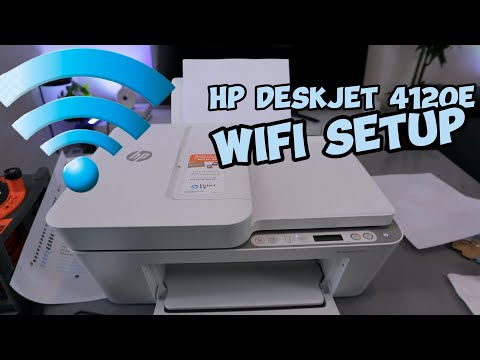 How to Do HP DESKJET 4120e WIFI SETUP & Print Test Page