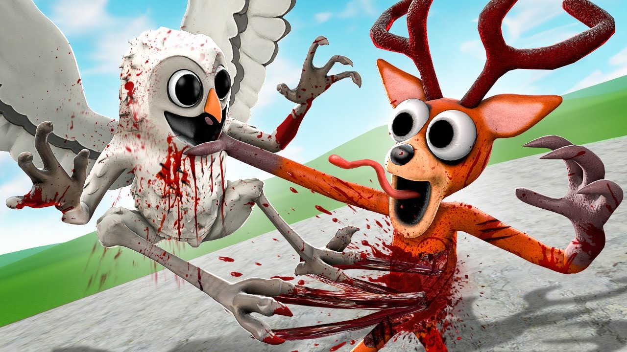 КТО СИЛЬНЕЕ? СОВА ПРОТИВ ОЛЕНЯ! 99 НОЧЕЙ ВЫЖИВАНИЯ В ЛЕСУ! УГАР И БЕЗУМИЕ В Garry`s Mod