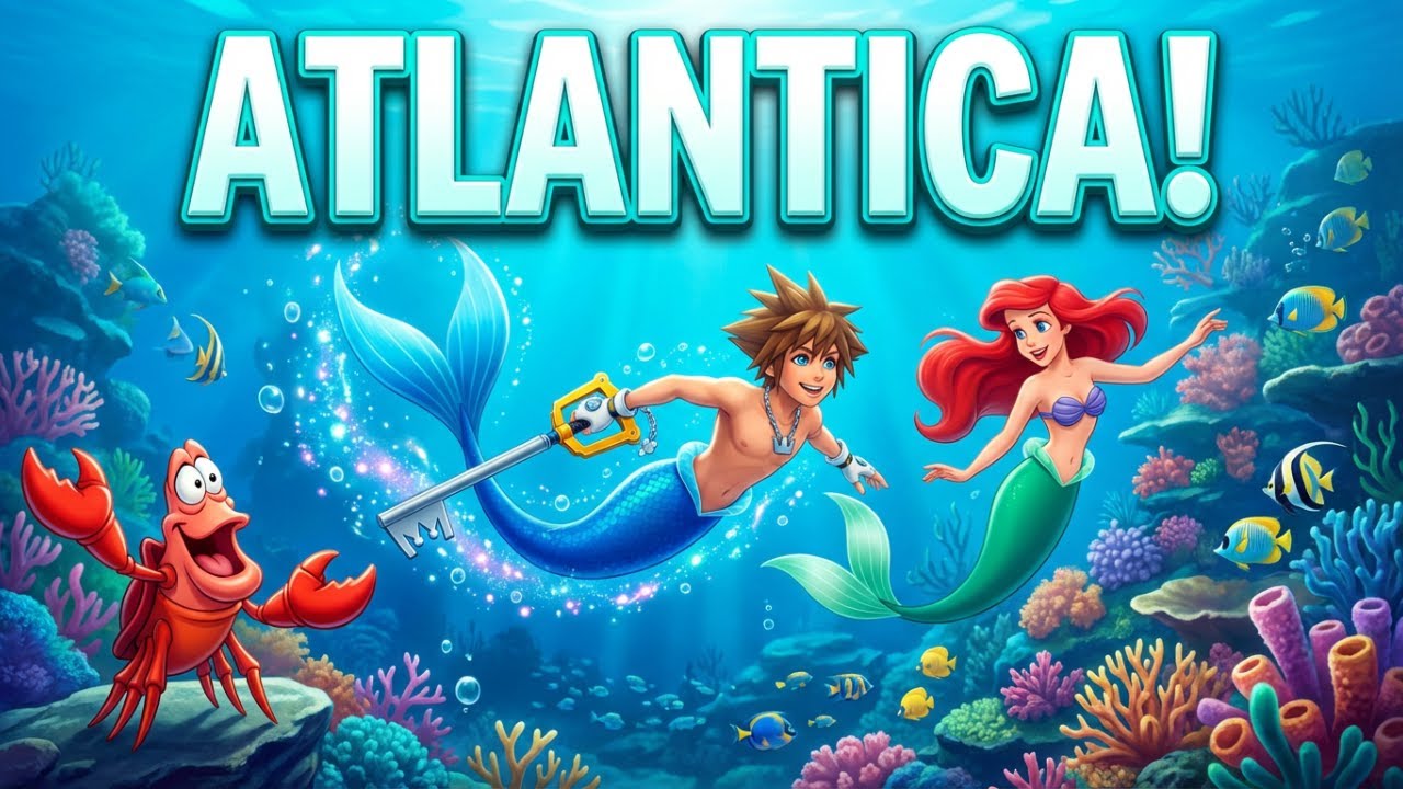 Kingdom Hearts Final Mix Walkthrough | Part 8 | Atlantica Gameplay (PS5)