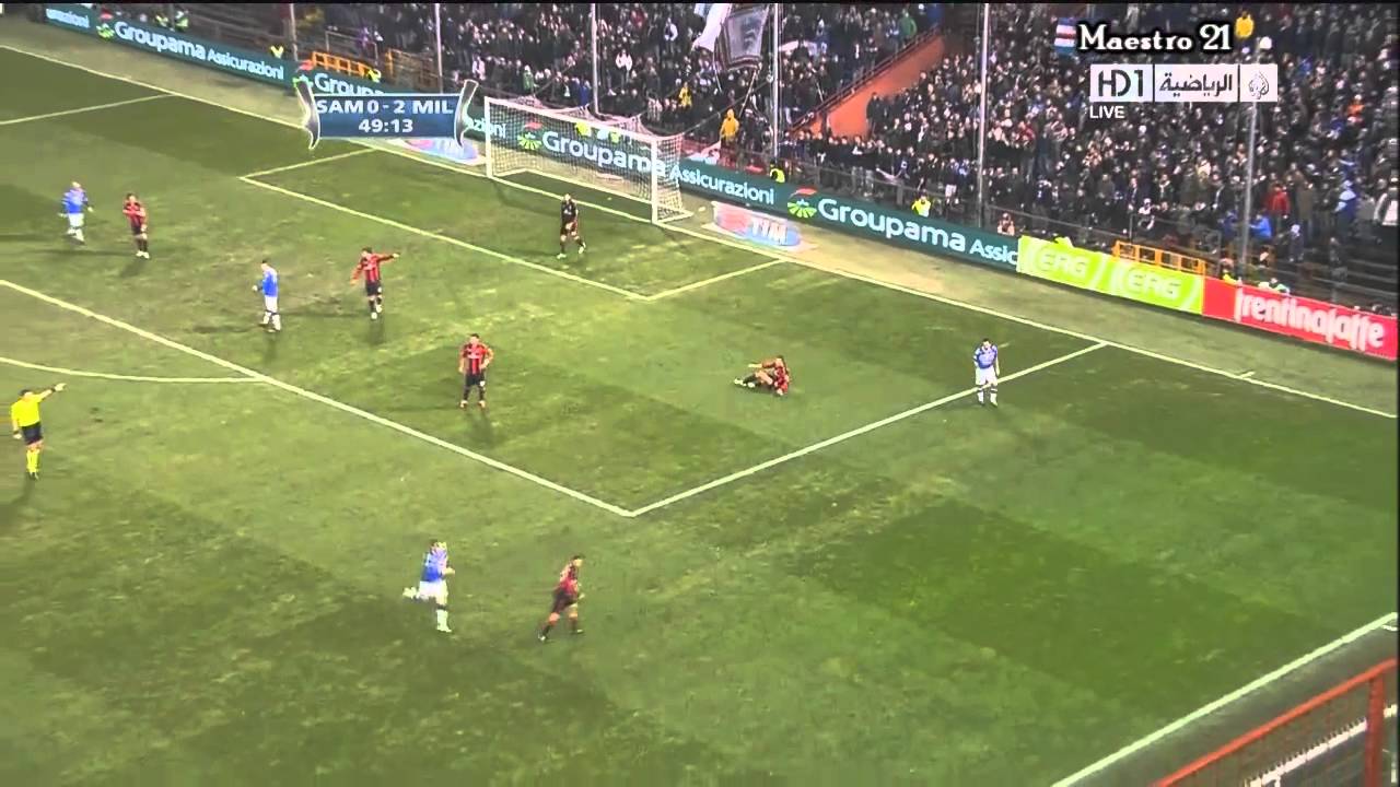 Mario Yepes vs Sampdoria - 26/01/2011