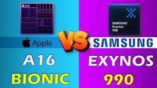 SAMSUNG EXYNOS 990 VS APPLE A16 BIONIC