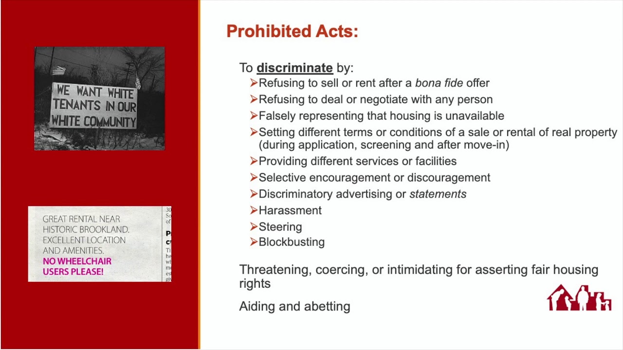 Intro to Fair Housing Law YouTube