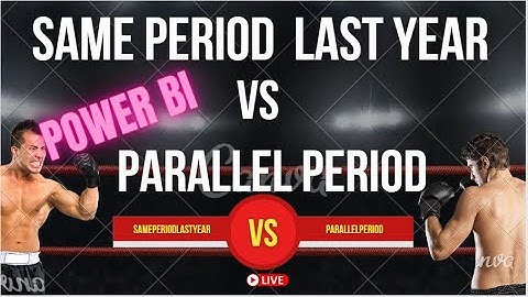 difference between parallelperiod and sameperiodlastyear | Power BI DAX Tutorial