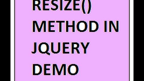 TAMIL RESIZE METHOD IN JQUERY DEMO