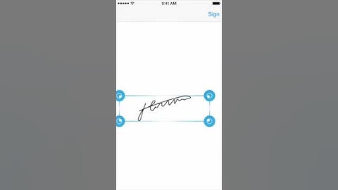 SignaKit - A handwritten signature framework for iOS