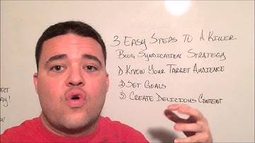 Easy Free Blog Syndication Strategy