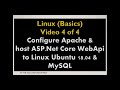 Linux (Basics): 4 of 4 - Configure Apache as reverse proxy to host .Net Core WebAPI on Linux Ubuntu