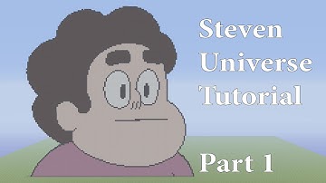 Minecraft Pixel Art Tutorial: How to make Steven Universe Part 1