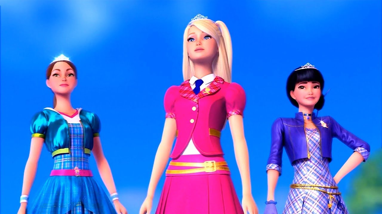 Barbie: Princess Charm School - Handmade fashion uniforms - YouTube