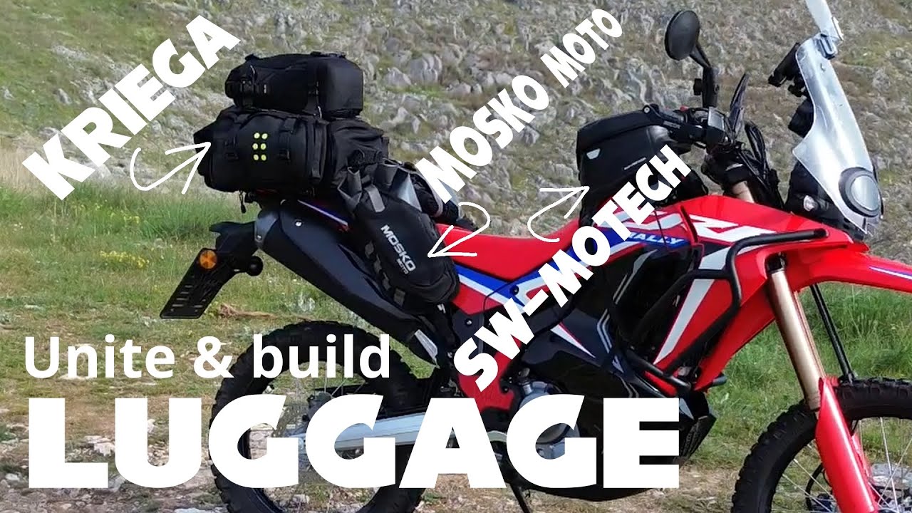 Honda CRF300 Rally Luggage Setup Mosko Moto + Kriega + SWMotech